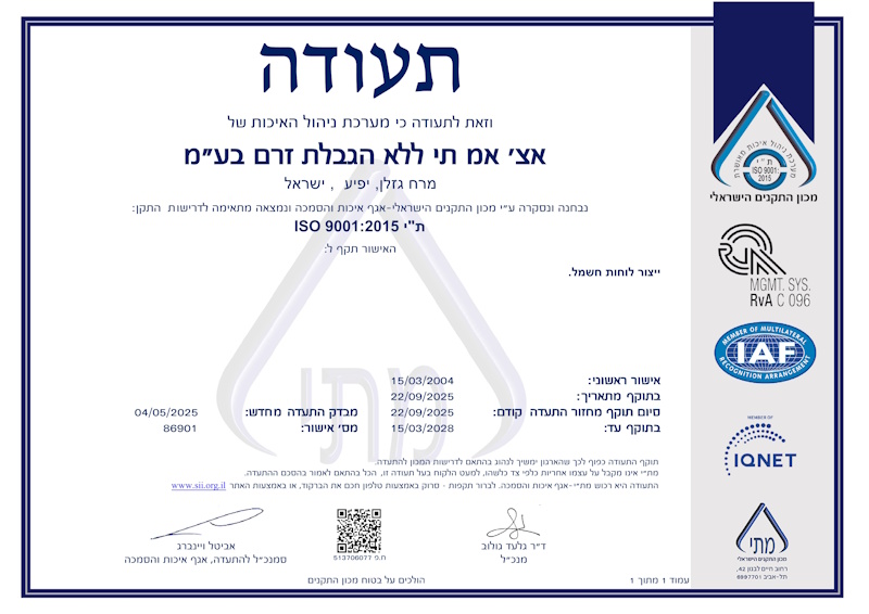 ISO 9001:2015 ת